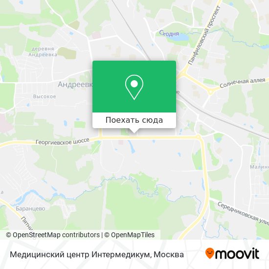 Карта Медицинский центр Интермедикум