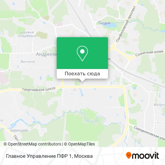 Карта Главное Управление ПФР 1