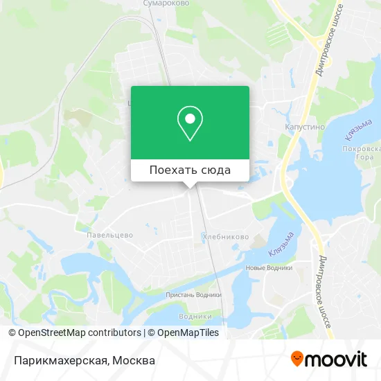 Карта Парикмахерская