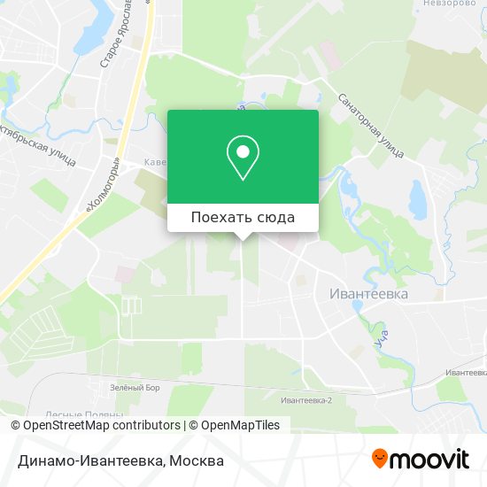 Карта Динамо-Ивантеевка