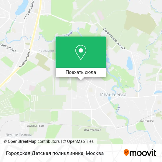 Карта Городская Детская поликлиника