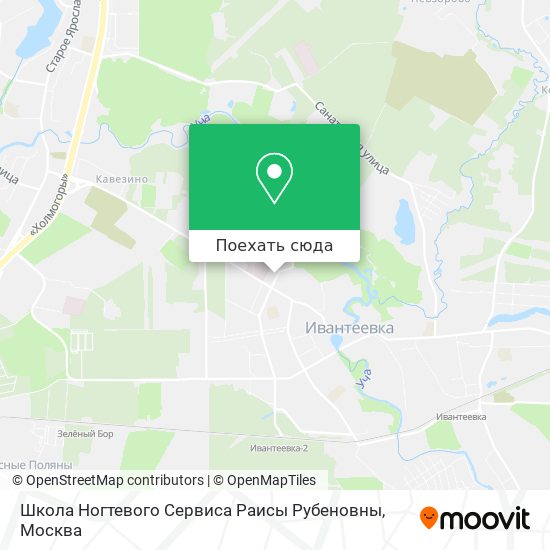 Карта Школа Ногтевого Сервиса Раисы Рубеновны