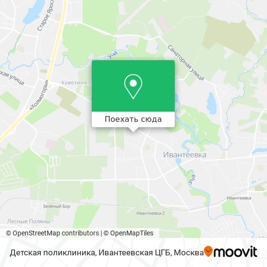Карта Детская поликлиника, Ивантеевская ЦГБ