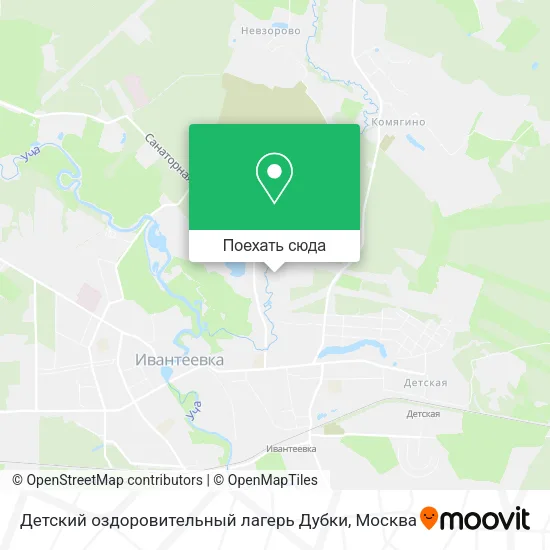 Карта Детский оздоровительный лагерь Дубки