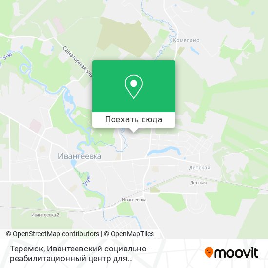 Карта Теремок, Ивантеевский социально-реабилитационный центр для несовершеннолетних