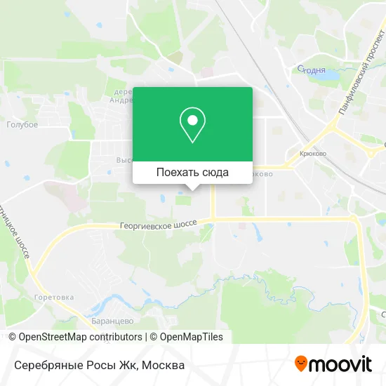 Карта Серебряные Росы Жк