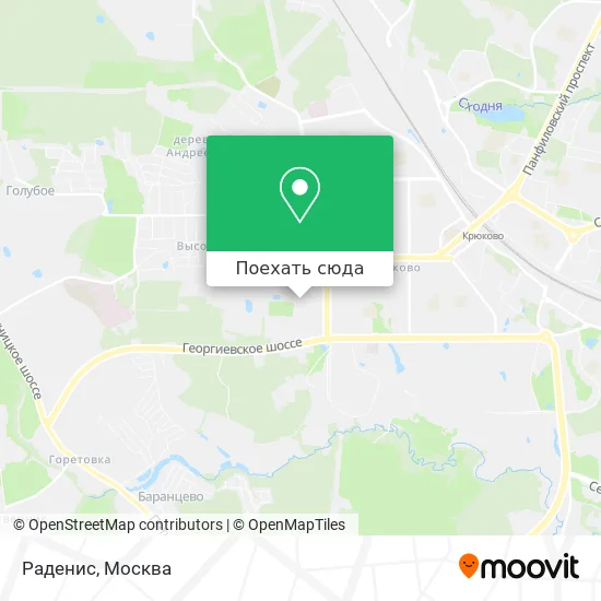 Карта Раденис