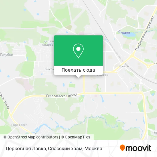 Карта Церковная Лавка, Спасский храм
