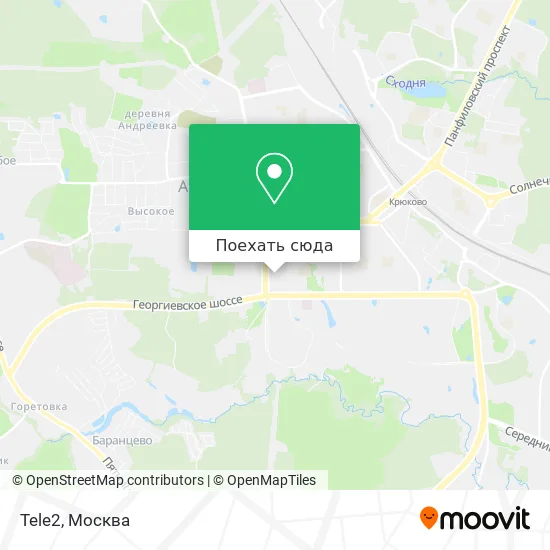 Карта Tele2