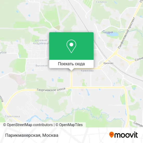 Карта Парикмахерская