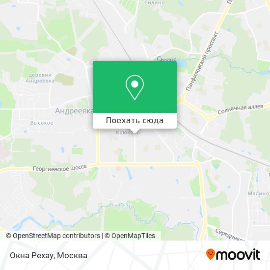 Карта Окна Рехау