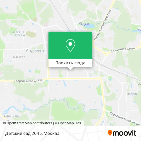 Карта Детский сад 2045