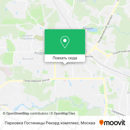 Карта Парковка Гостиницы Рекорд комплекс
