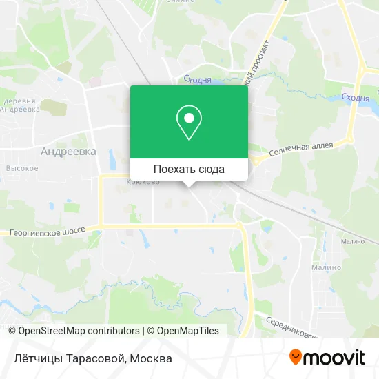 Карта Лётчицы Тарасовой