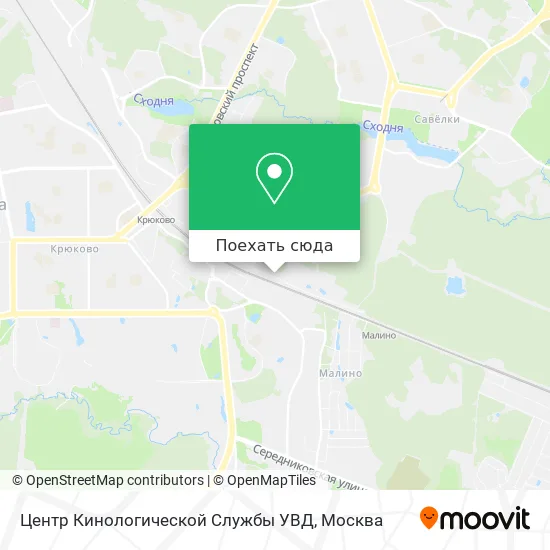 Карта Центр Кинологической Службы УВД