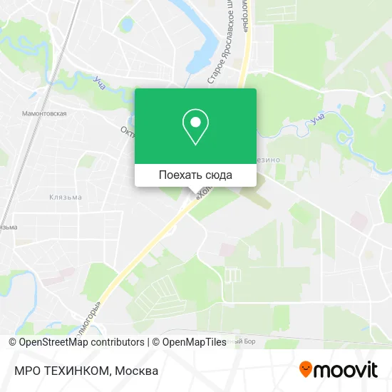 Карта МРО ТЕХИНКОМ
