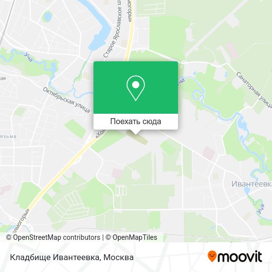 Карта Кладбище Ивантеевка