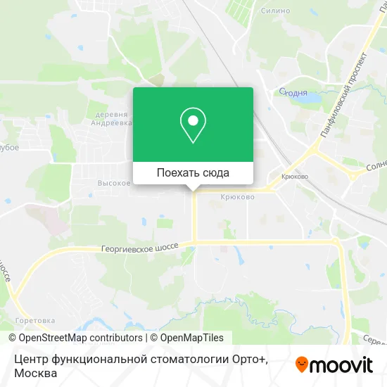 Карта Центр функциональной стоматологии Орто+