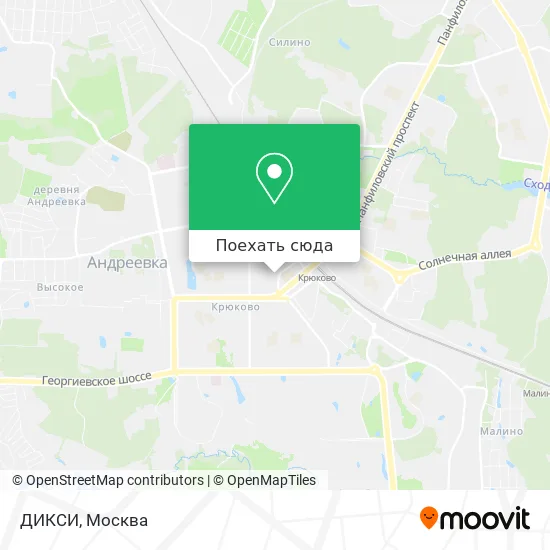 Карта ДИКСИ