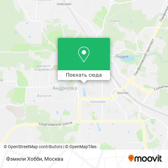 Карта Фэмили Хобби