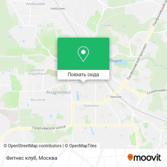Карта Фитнес клуб