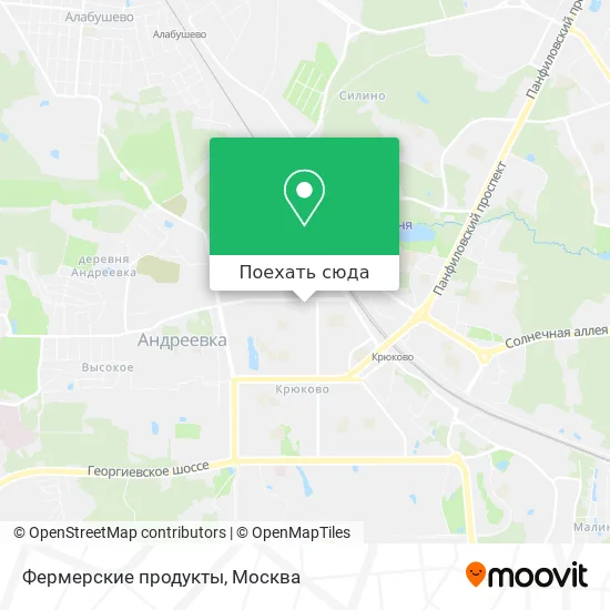 Карта Фермерские продукты