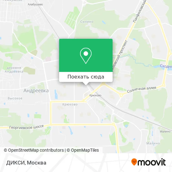 Карта ДИКСИ