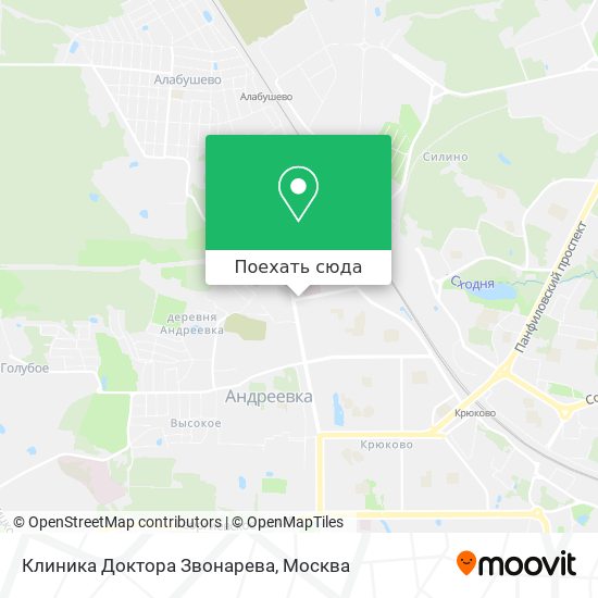 Карта Клиника Доктора Звонарева
