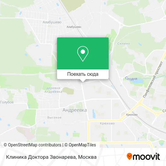 Карта Клиника Доктора Звонарева