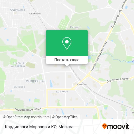 Карта Кардиологи Морозов и КО