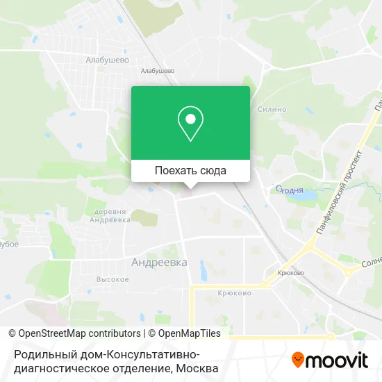 Карта Родильный дом-Консультативно-диагностическое отделение