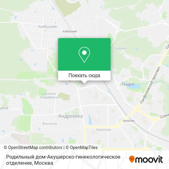 Карта Родильный дом-Акушерско-гинекологическое отделение