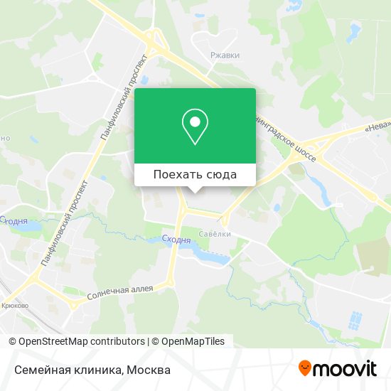 Карта Семейная клиника