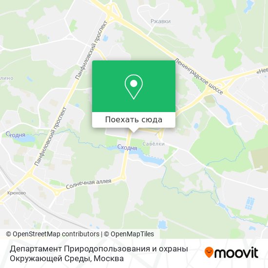Карта Департамент Природопользования и охраны Окружающей Среды