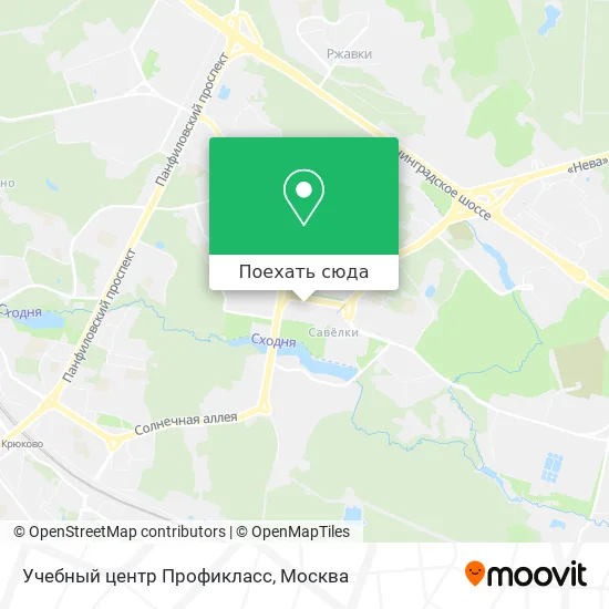 Карта Учебный центр Профикласс