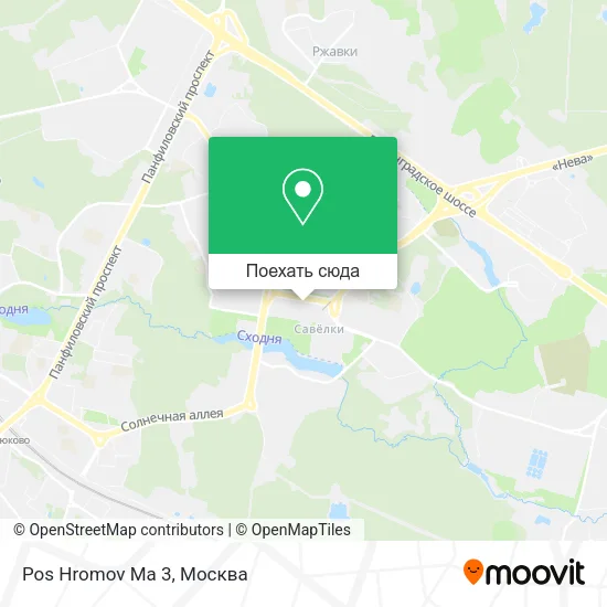Карта Pos Hromov Ma 3