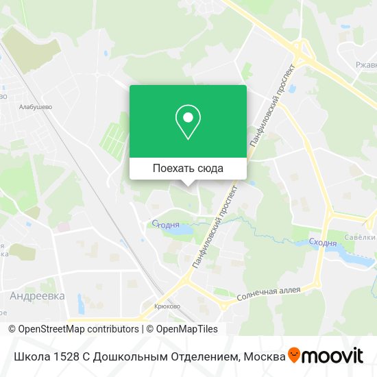 Карта Школа 1528 С Дошкольным Отделением
