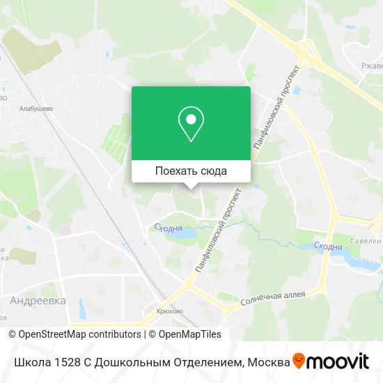 Карта Школа 1528 С Дошкольным Отделением