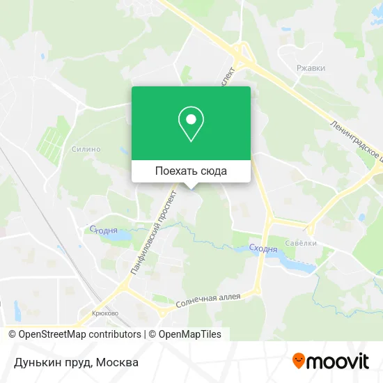 Карта Дунькин пруд