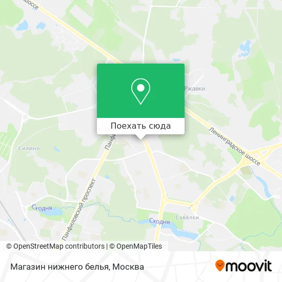 Карта Магазин нижнего белья