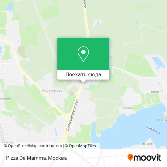 Карта Pizza Da Mamma
