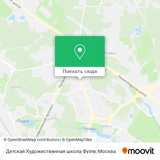 Карта Детская Художественная школа Фуэте