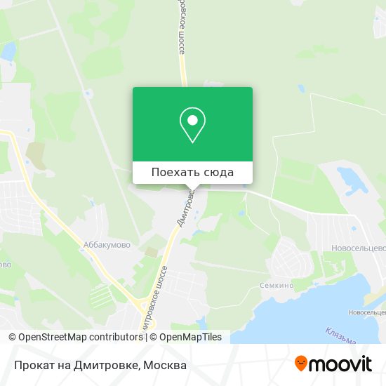 Карта Прокат на Дмитровке