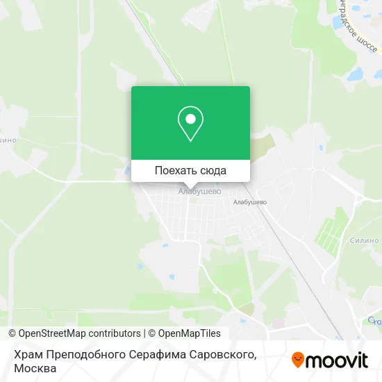 Карта Храм Преподобного Серафима Саровского