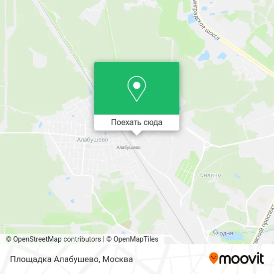 Карта Площадка Алабушево