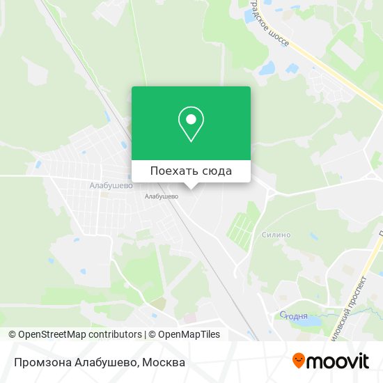 Карта Промзона Алабушево