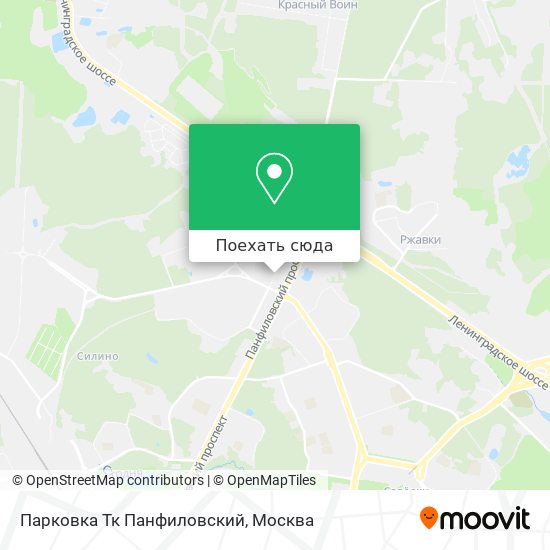 Карта Парковка Тк Панфиловский