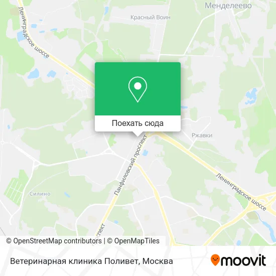 Карта Ветеринарная клиника Поливет