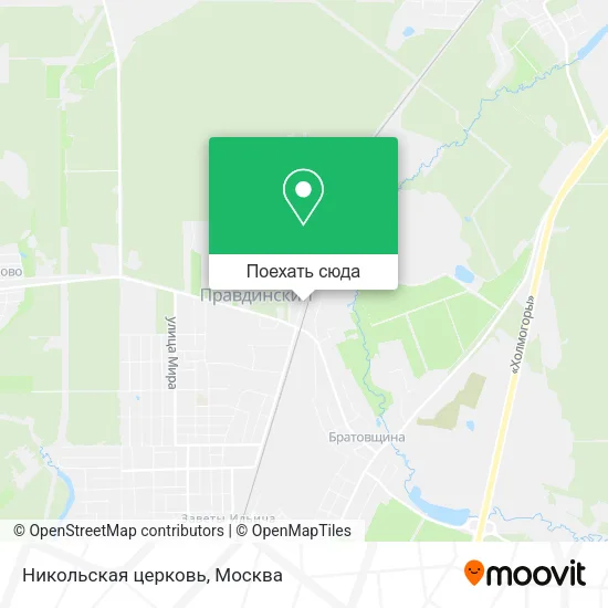 Карта Никольская церковь