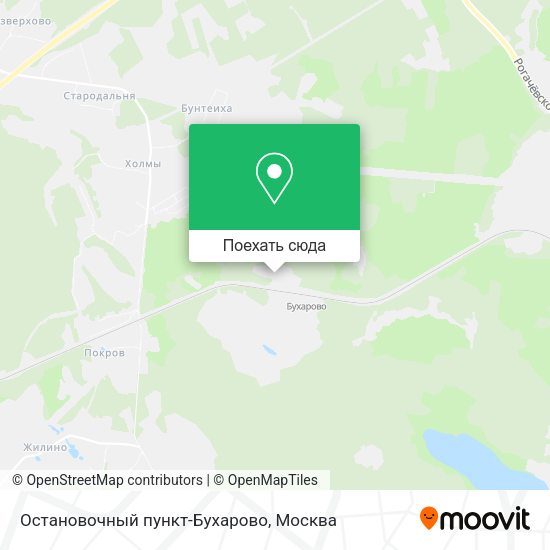 Карта Остановочный пункт-Бухарово